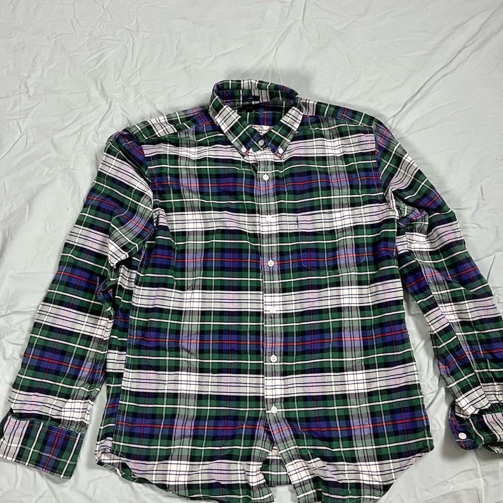 J. Crew Slim Oxford Plaid shirt